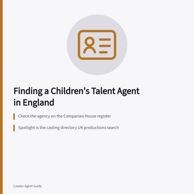 Guide to finding a children's talent agent in England. How to find a children's talent agent in England: a parent's guide