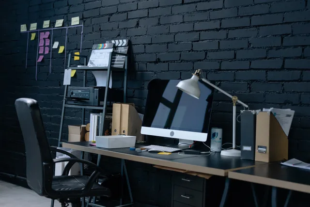 Stylish home office setup with desktop computer and organized workspace. Talent agencies in England: no 2027 law change and what to check